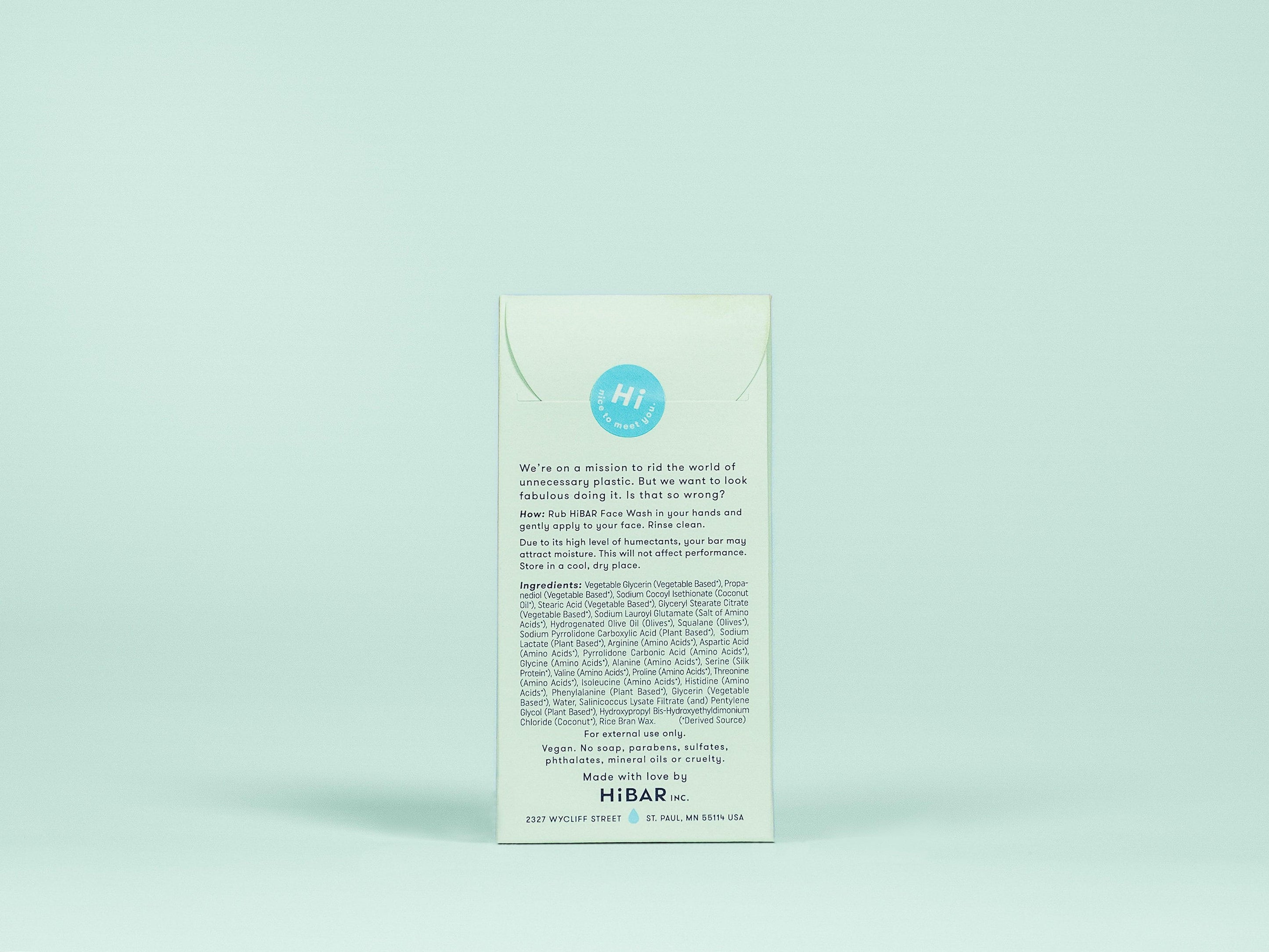 HiBAR Cleanse Face Wash Bar & Facial Cleanser for Women