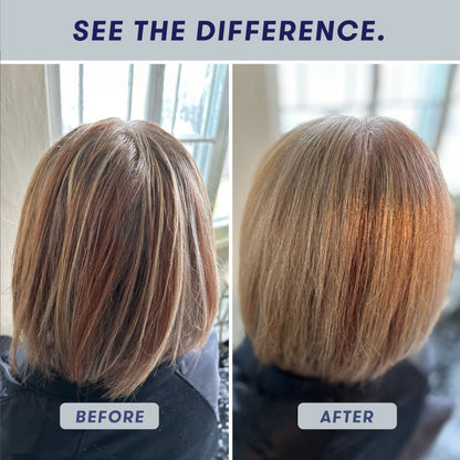 Shows hair before and after using HiBAR so you can see the difference shampoo bars and conditioner bars make.